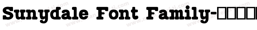 Sunydale Font Family字体转换